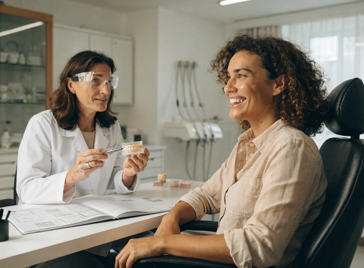 Composite bonding consultation in a premium Central London dental clinic